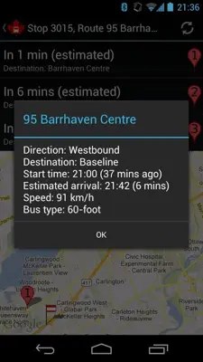 Bus Follower android App screenshot 0