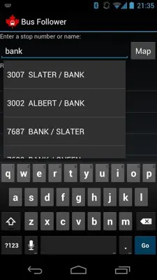 Bus Follower android App screenshot 3