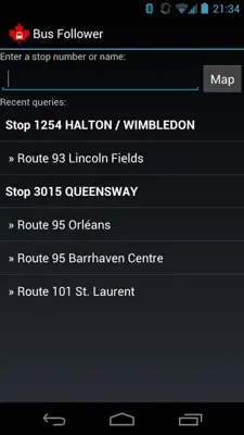 Bus Follower android App screenshot 4